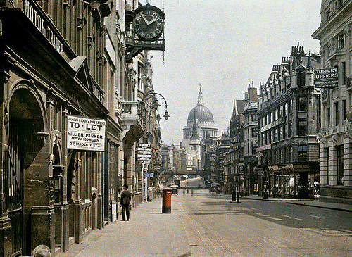 Fleet Street Autochrome